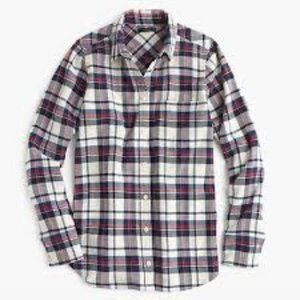 J. Crew Boy Flannel 4 Womens